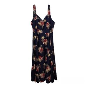 Womens Unbranded Boutique Size 4X Maxi Sundress Fit & FLARE Sweetheart Neck Blue